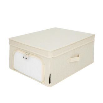 KASANOVA Scatola armadio 40x50x25 cm con finestra e zip