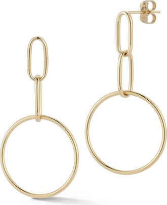 Ember Fine Jewelry 14K Circular Triple Drop Earrings in Gold at Nordstrom Rack