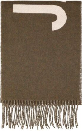 Jacquemus L Echarpe - Dames - Wintersjaals - Bruin - ONE Size - Wol - Accessoires