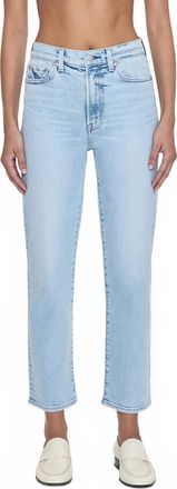 Pistola Denim Womens Charlie High Rise Classic Straight Ankle Jeans In Sun Kissed