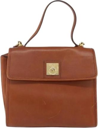 Celine Pre-owned Handbags, female, Brown, Size: ONE SIZE Pre-owned Leather Handbag