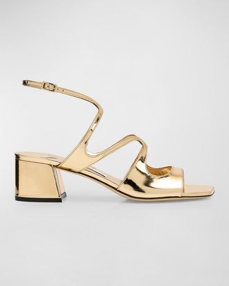 Jimmy Choo London Azilia Strappy Metallic Sandals