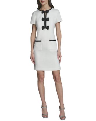 Karl Lagerfeld Karl Lagerfeld Faux Tweed A-Line Dress