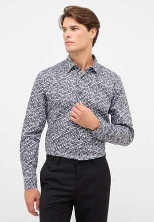 Eterna Langarmhemd ETERNA SLIM FIT, Herren, Gr. 40, Normalgr&ouml;ssen, schwarz, Twill, 100% Baumwolle, schmal, Manschette, Hemden Langarmhemd, NON IRON (b&uuml;gelfre
