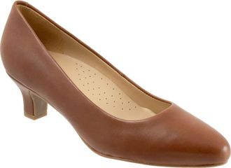 Trotters Kate Pointed Toe Kitten Heel Pump in Luggage at Nordstrom, Size 10.5