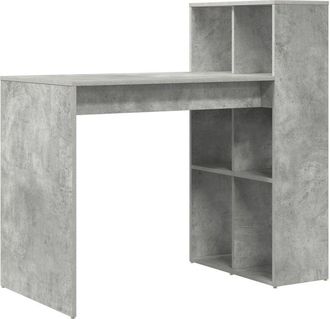 vidaXL Vidaxl - Desk Concrete Grey 108 x 55 x 103.5 cm Engineered Wood