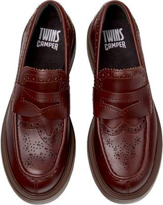 Camper Dean Twins Loafer in Medium Brown at Nordstrom, Size 38