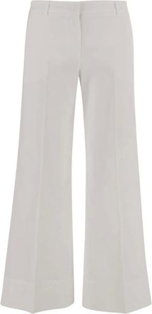 Ql2 Quelledue Wide Trousers, female, White, M, Melody Trousers