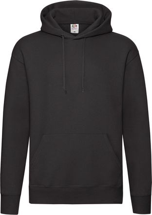 Fruit Of The Loom Fruit of the Loom Heren Premium 70/30 effen hoodie (Zwart)