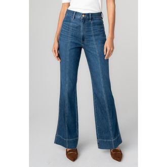 Liverpool L.A. High Waist Seam Bootcut Jeans in Bayshore at Nordstrom, Size 14