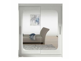 Mirjan24 Mobilier1 - Armario Closico 135, Blanco, 200x150x58cm, Puertas De Armario: Correderas, N&uacute;mero De Estantes: 0