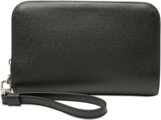 Louis Vuitton Pre-owned Baikal Clutch - Dames - Vintage Clutch - Zwart - ONE Size - Leer - Vintage