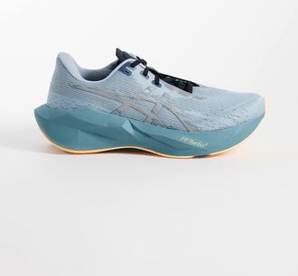 Asics Novablast 6 Lite-Show - Sneakers da corsa grigie con dettagli arancioni-Grigio
