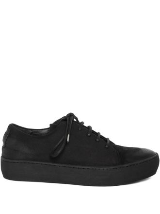 Hannes Roether platform lace-up sneakers - Zwart