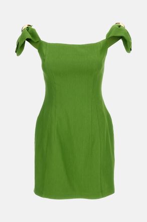 Elisabetta Franchi Mini Abito In Misto Lino