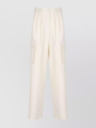 Herno pleated wide-leg trousers
