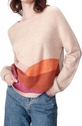 Grace & Mila Nady Long Sleeve Sweater In Beige