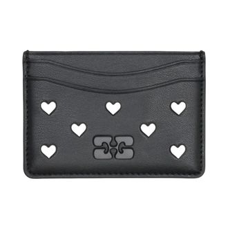 Ganni Bou Card Holder - female - Ganni - Wallets & Cardholders - Black - ONE SIZE - Accessories