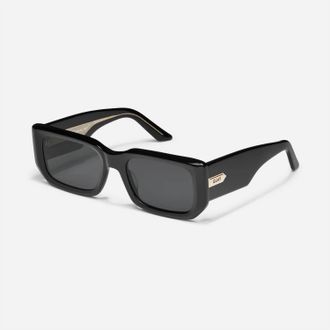 Quay Womens Tell Me More Sunglasses In Black Frame / Smoke Lens