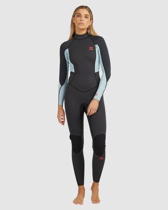 Billabong Neoprenanzug BILLABONG 3/2mm Launch, Damen, Gr. XS-S/163-168cm & 47-57kg, grau, Obermaterial: 80% Neopren, 20% Nylon;, Sportanz&uuml;ge Neoprenanzug