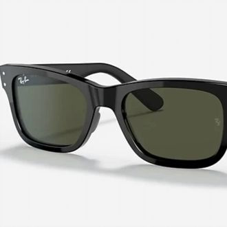 Ray-Ban Mens Mr. Burbank Sunglasses In Black/g-15 Green