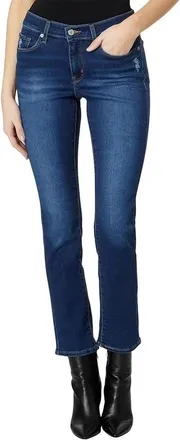 Levi's Classic Jeans Womens Blue Denim Mid Rise Straight Leg Zip Fly KFC901