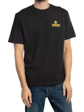 Timberland Mens Illustrated Tree Logo T-Shirt, Black, M