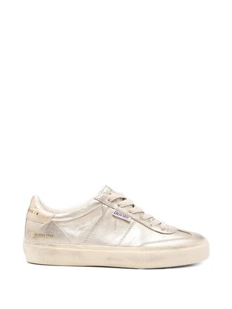 Golden Goose Soul Star Laminated Upper Toe And Tongue Crack Suede Heel