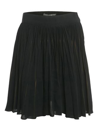 Dolce & Gabbana pleated mini skirt - Black