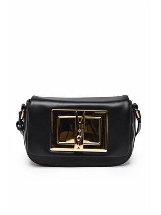 Love Moschino Black Combination Lock Polyurethane Shoulder Bag