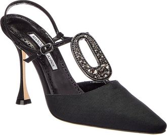 Manolo Blahnik Truta 105 Grosgrain Slingback Pump