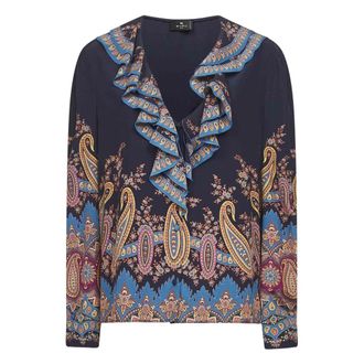 Etro Dames, Blouses & Shirts, Veelkleurig, Maat: XL Zijde
