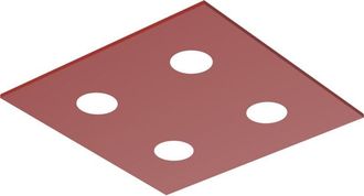 Lumicom Lumicom - River Square 4x Plaf&oacute;n Monocolor Mate