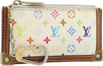 Louis Vuitton Pre-owned Wallets, female, Multicolor, Size: ONE SIZE Pre-owned Canvas Wallet