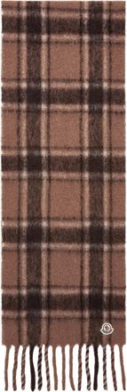 Moncler Moncler Alpaca Blend Scarf, Men, Brown, Size: One Size