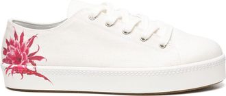 Yohji Yamamoto floral-print sneakers - White