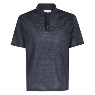 Roberto Collina Polo Shirts, male, Blue, Size: 2XL Polo Mc