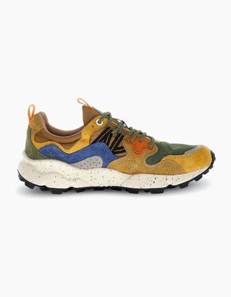 Flower Mountain Mens Flower Mountain Yamano 3 Trainers - Yellow Kaky Beige - Size: 10