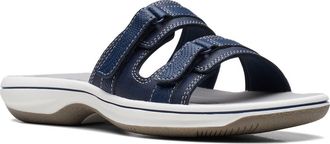 Clarks Breeze Piper Slide Sandal in Navy at Nordstrom Rack, Size 10