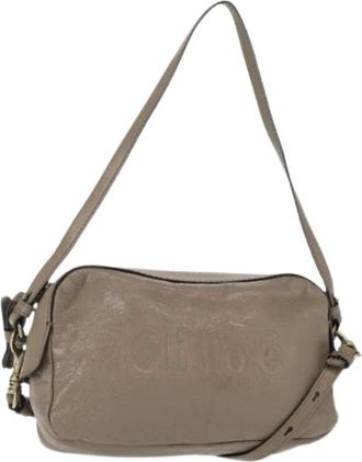 Chlo&eacute; Pre-owned Cross Body Bags, female, Gray, Size: ONE SIZE Pre-owned Small Shoulder Bag