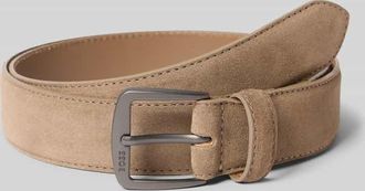 HUGO BOSS G&uuml;rtel aus echtem Rindsleder Modell SYHR-SD in Beige, Gr&ouml;&szlig;e 100