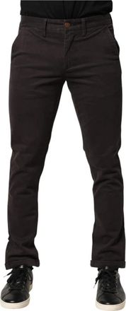 Sun 68 Slim-fit broek - Heren - Chinos - Grijs - W31 - Katoen - Broeken