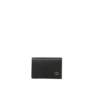 Valentino Garavani Wallets & Cardholders, male, Black, ONE SIZE, Leather Card Holder