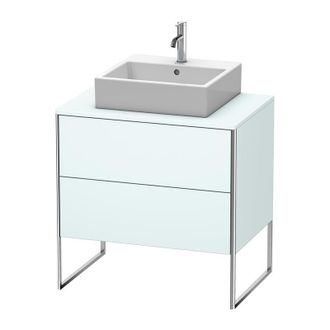 Duravit Mueble De Ba&ntilde;o Duravit Xsquare De 80,0 X 54,8 Cm, 2 Cajones, Color (frente/cuerpo): Azul Claro Mate - Xs492000909