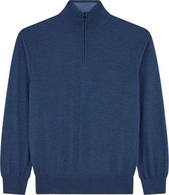 Paul & Shark Maglione X-Soft con mezza zip - Blu