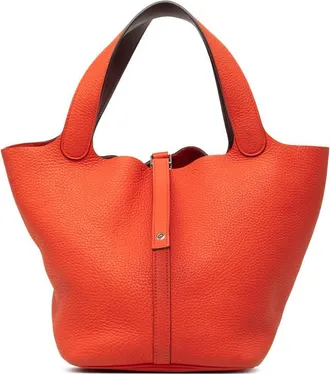 Herm&egrave;s Pre-owned Hermes Clemence and Swift Picotin Lock 18 Eclat Satchel Ladies 8I8RFM6KJJFYU832