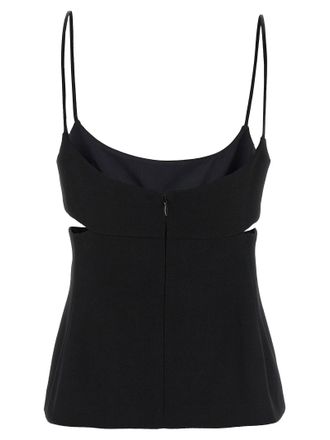 Victoria Beckham Cut-Out Tank Top - Black