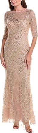 Teri Jon by Rickie Freeman Art Deco Gown