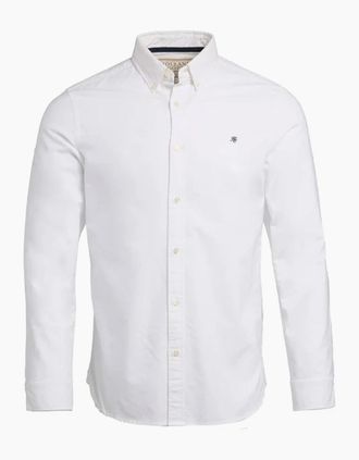 Holland Cooper Mens HOLLAND COOPER CLASSIC OXFORD SHIRT WHITE - Size: 42