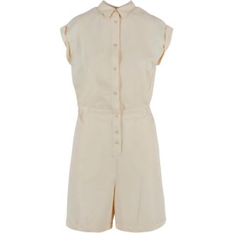 Urban Classics Dames/Dames Twill Jumpsuit (Wit zand)
